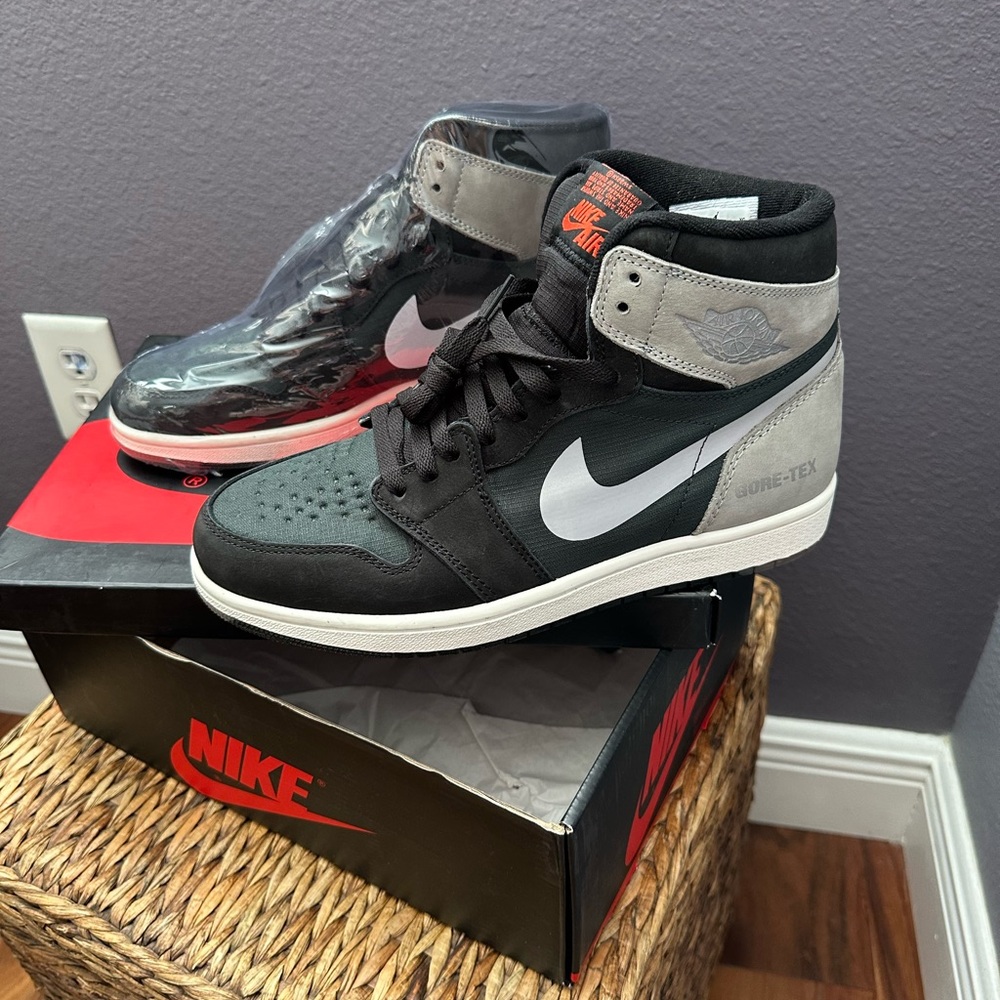 Nike Air Jordan High-Top Sneakers - Black and Gray